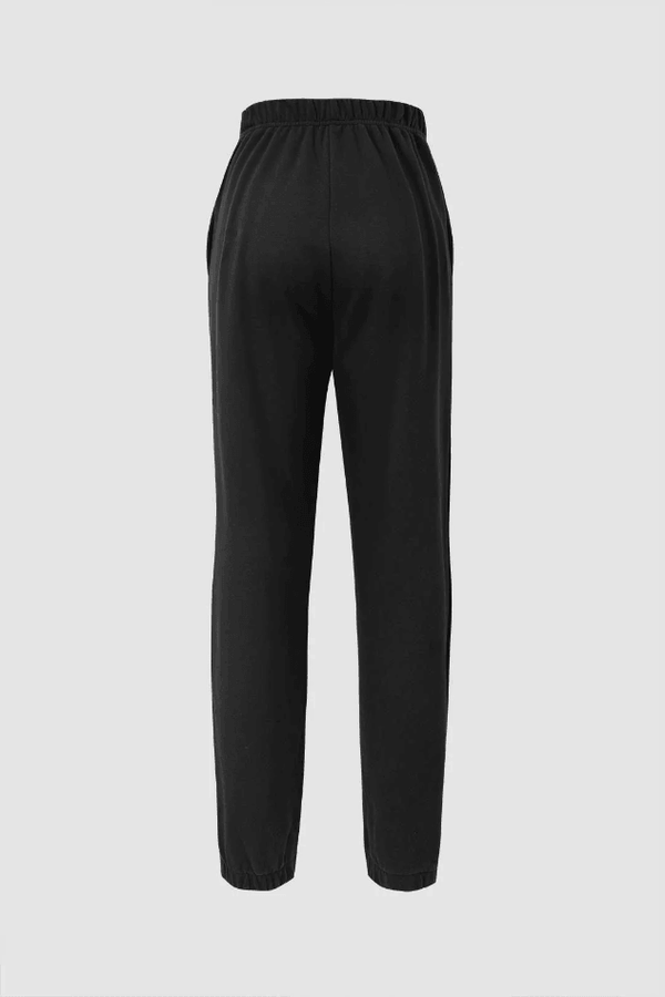 Elastic Waist Sweatpants - LovelyKayley