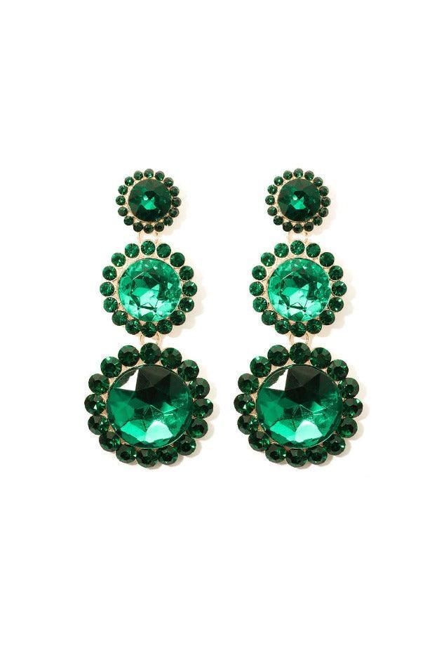 Emerald Drop Earrings - LovelyKayley