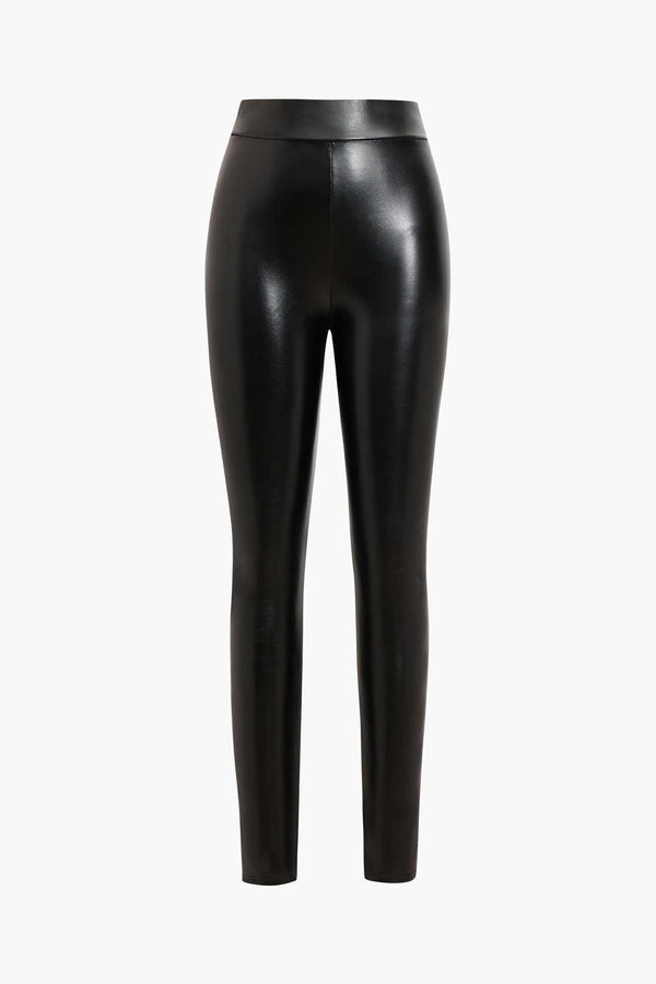 Faux Leather Skinny Pants - LovelyKayley