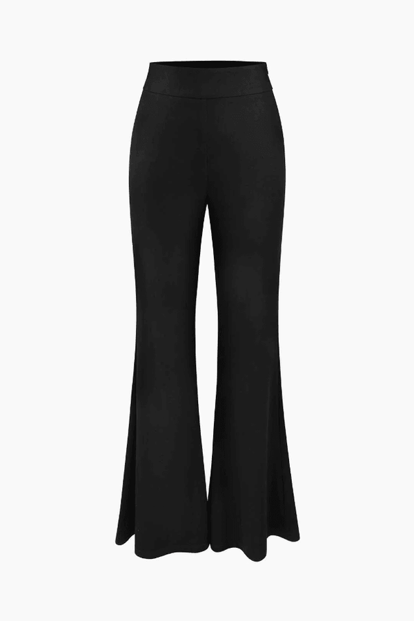 High Waisted Flare Leg Pants - LovelyKayley