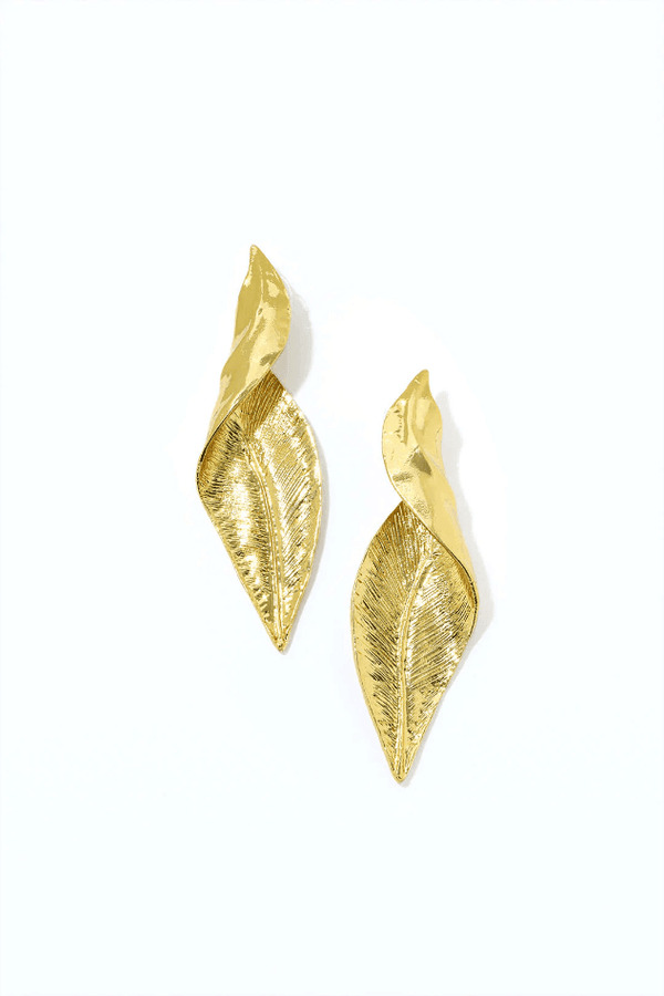 Leaf Design Earrings - LovelyKayley