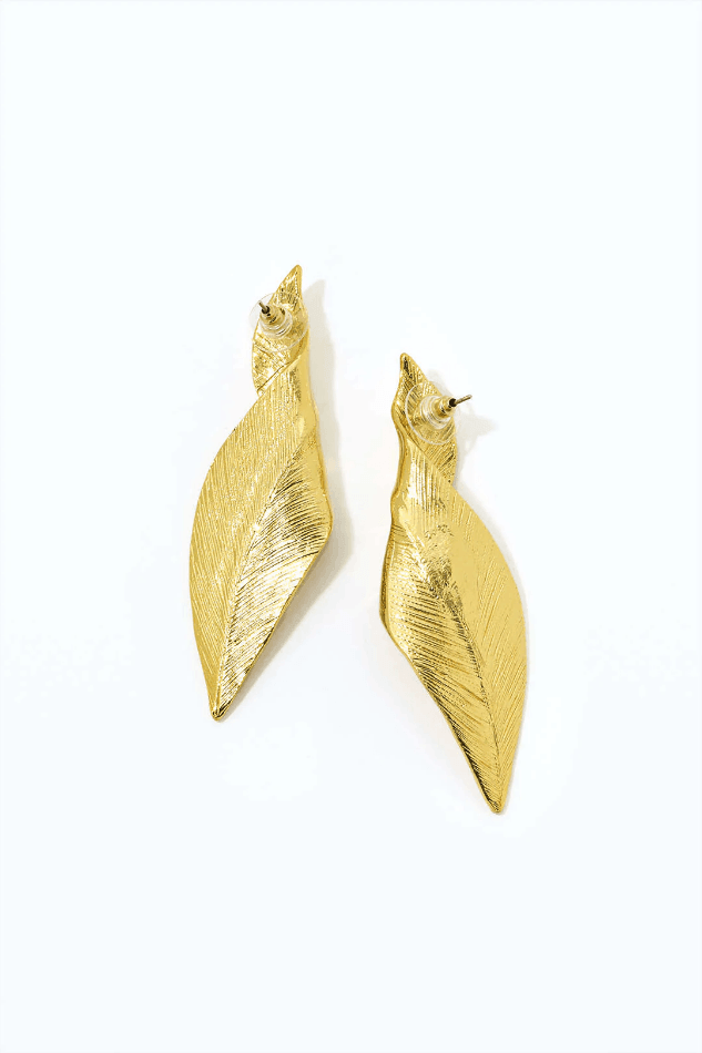 Leaf Design Earrings - LovelyKayley