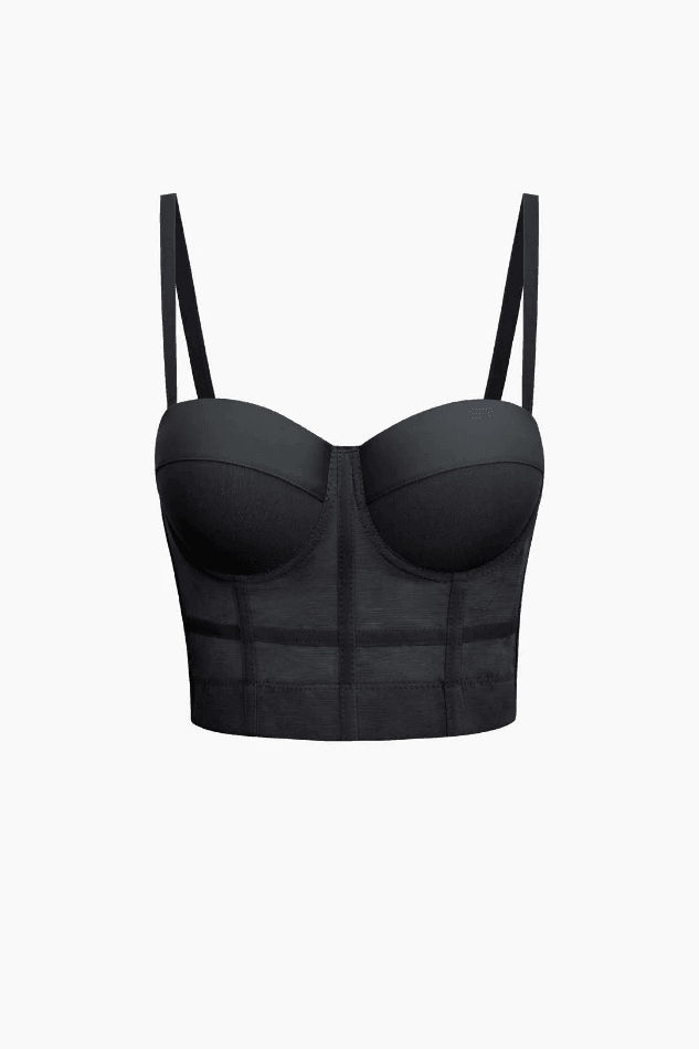 Mesh Underwire Bustier Top - LovelyKayley