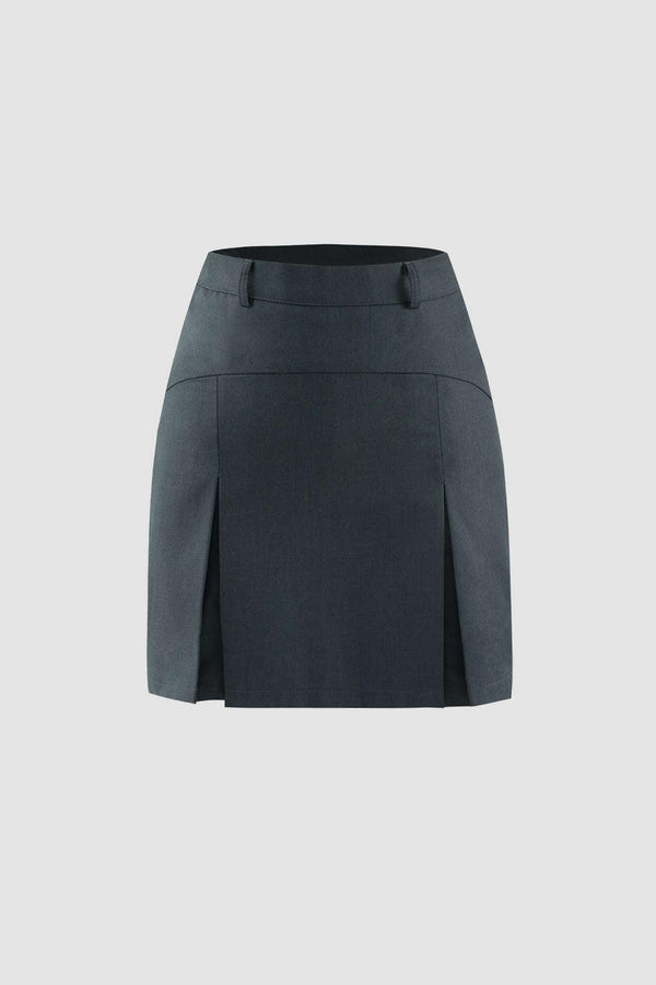 Pleated A-line Mini Skirt - LovelyKayley