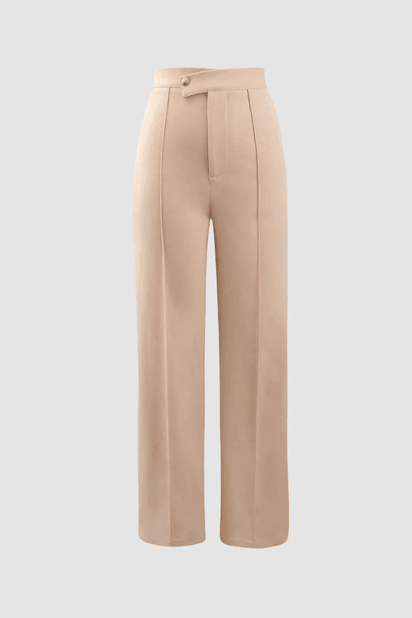 Pressed-Crease Tailored Pants - LovelyKayley