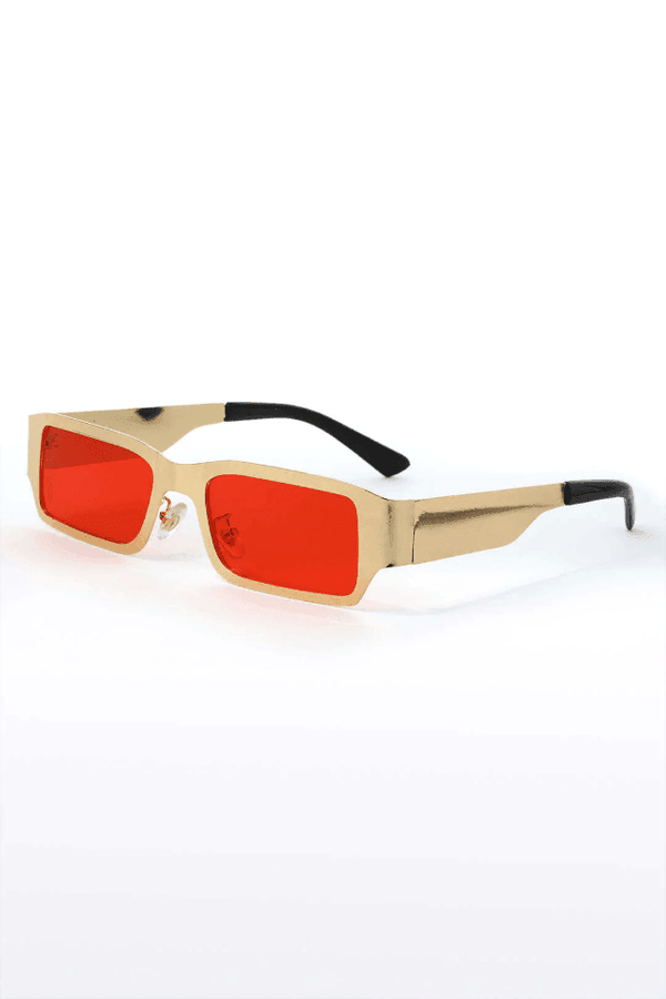 Rectangle Steel Frame Sunglasses - LovelyKayley