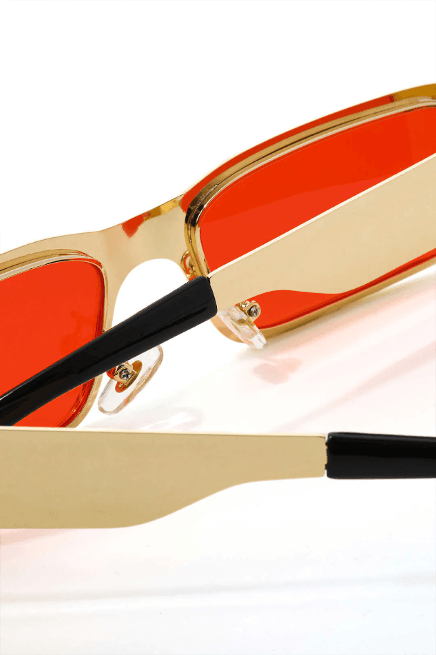 Rectangle Steel Frame Sunglasses - LovelyKayley