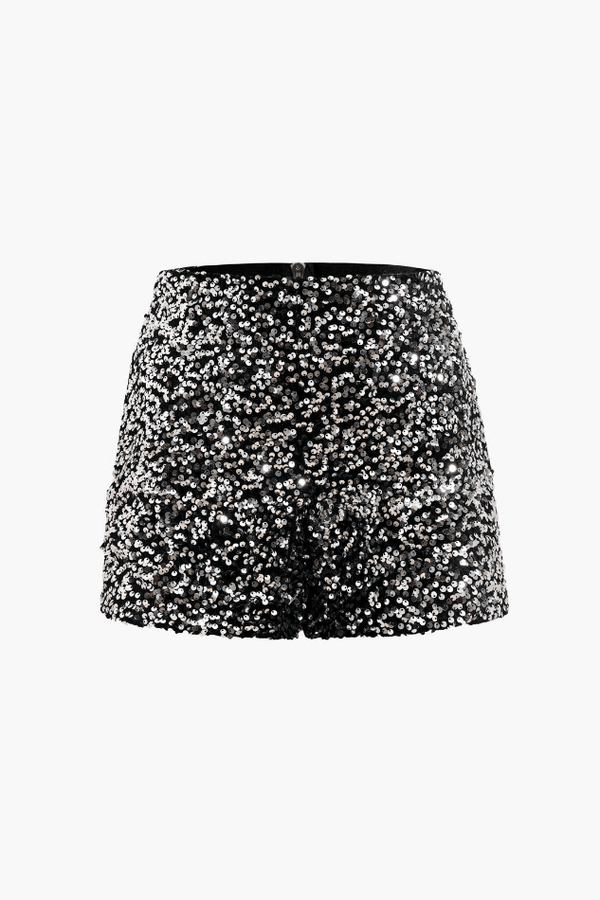 Sequin Embellishment Shorts - LovelyKayley