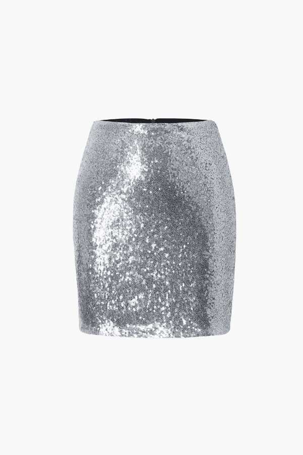 Sequin Sparkle Mini Skirt - LovelyKayley