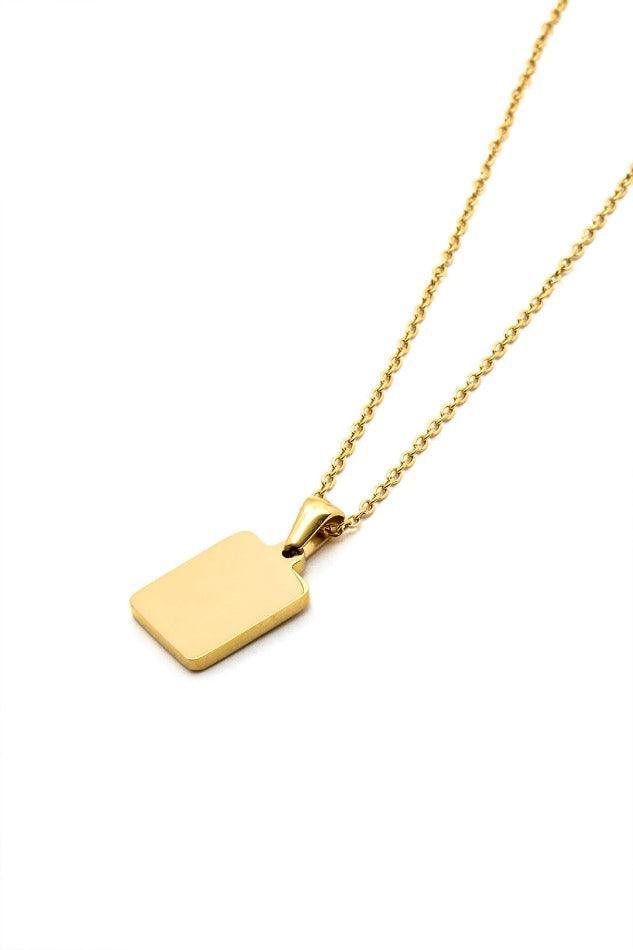 Square C Pendant Necklace - LovelyKayley