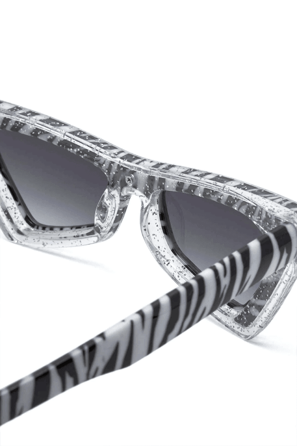 Zebra Striped Pattern Cat Eye Sunglasses - LovelyKayley